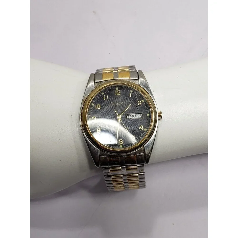 Armitron Mens Movement Water Resistant 165 Ft Stainless steel Back Watch w/ Band